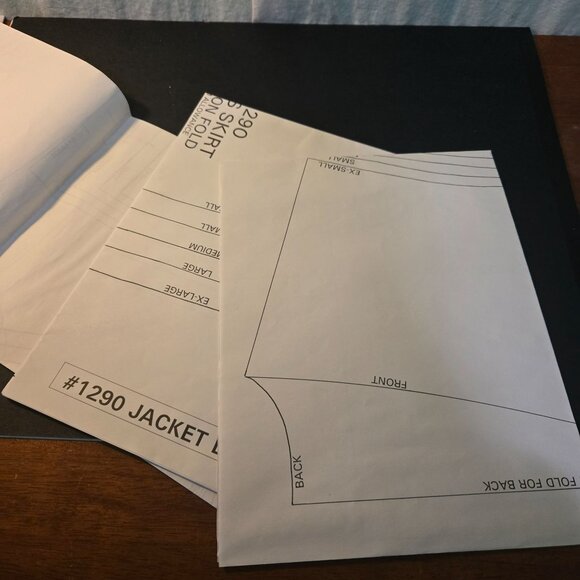 Great Copy Patterns #1290 Jacket Dress Full Maxi sewing vintage UNCUT - Picture 6 of 8